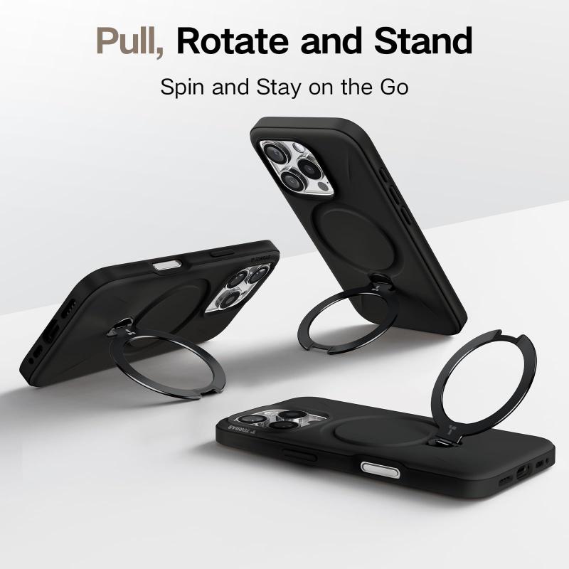 Capa Magnética TORRAS Ostand Spin para iPhone 16 Pro Max - Preta